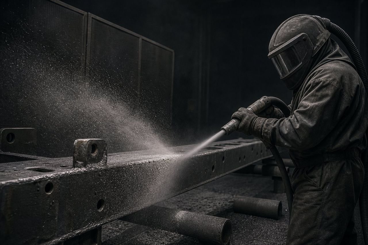 Shot blasting & painting